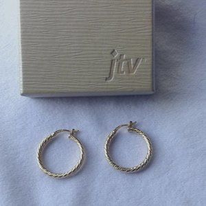 HOOP EARRINGS - 14K Gold over Sterling Silver bought from JTV
